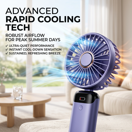 Foldable Rechargeable Handheld Fan