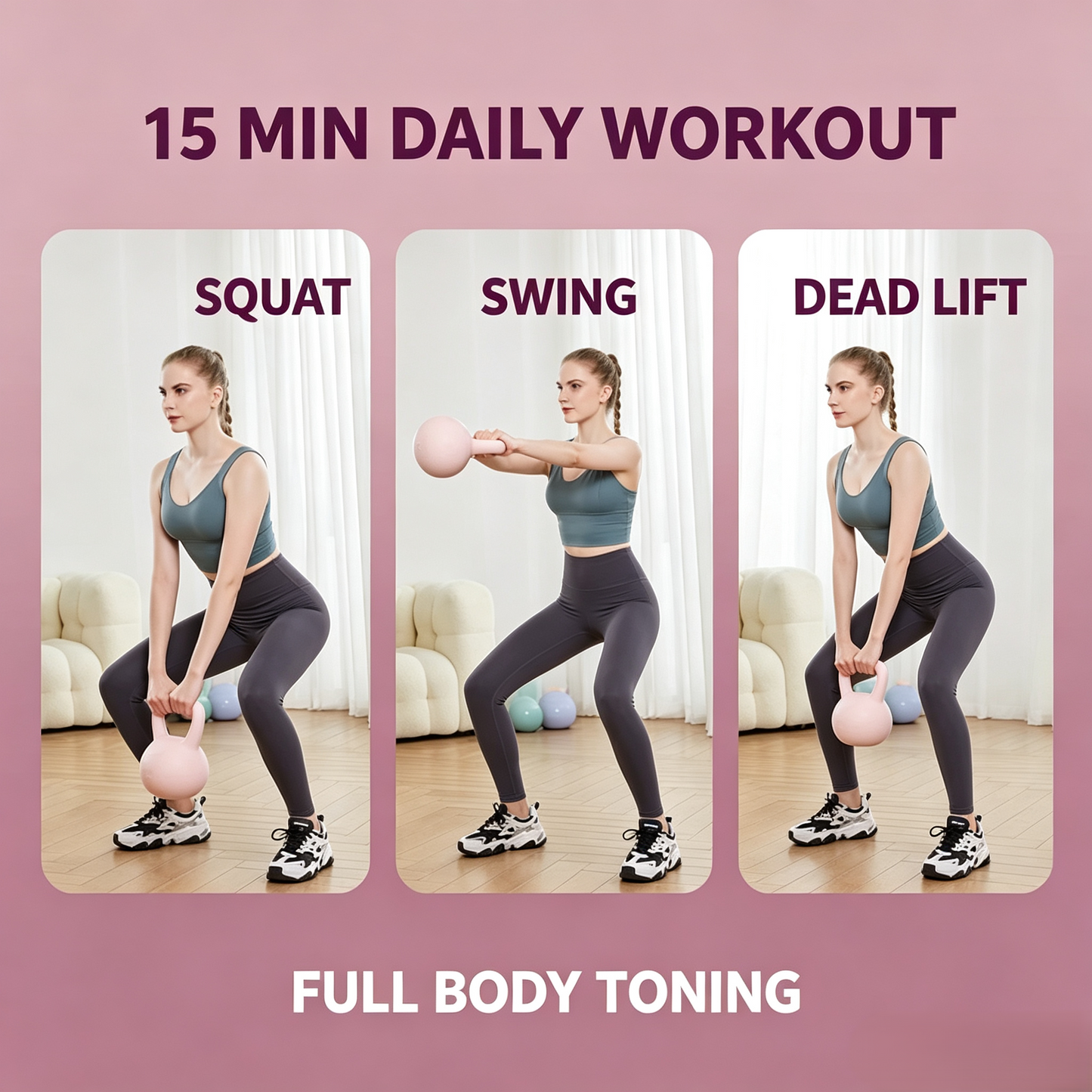Soft PVC Kettlebell for Home Fitness Training
