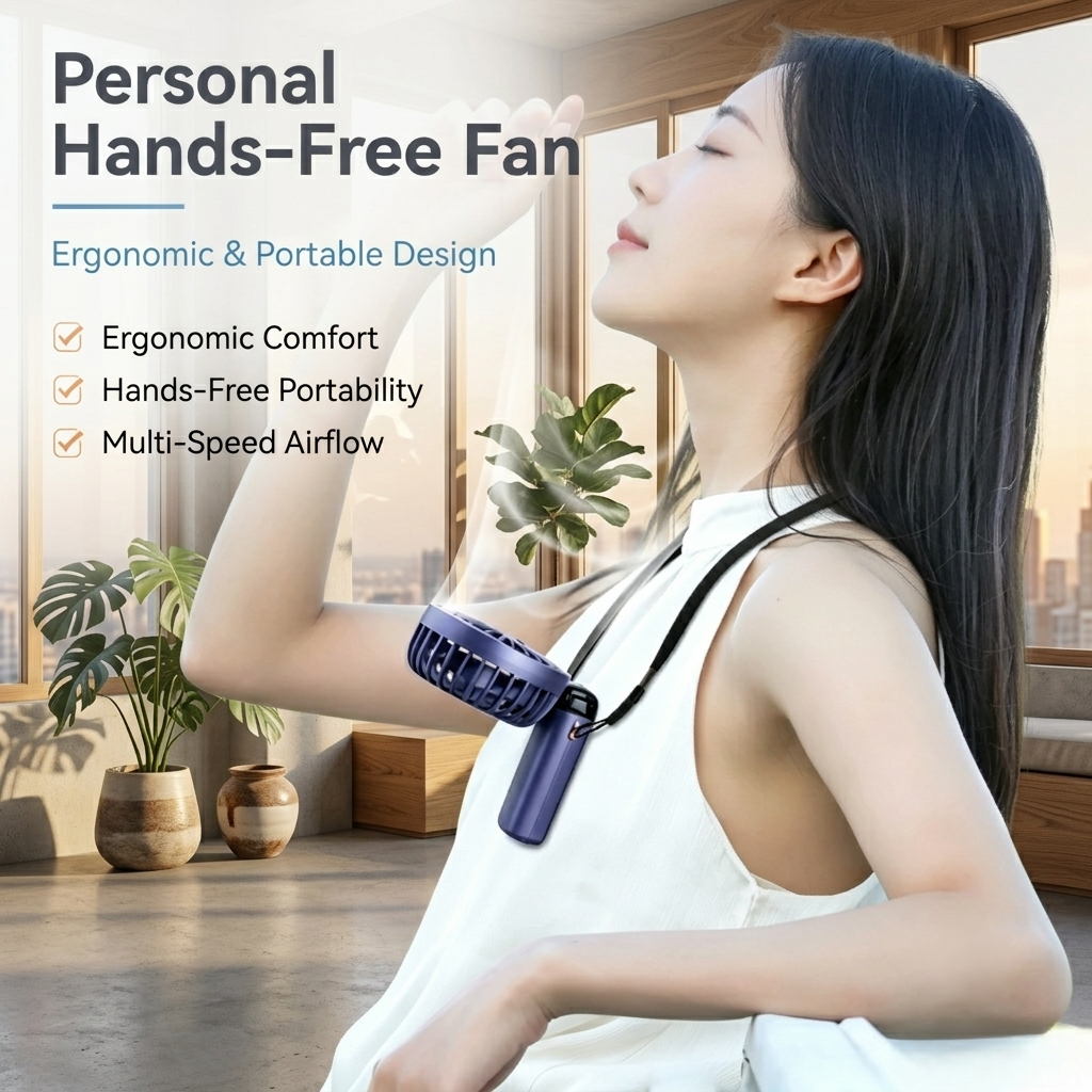 Foldable Rechargeable Handheld Fan