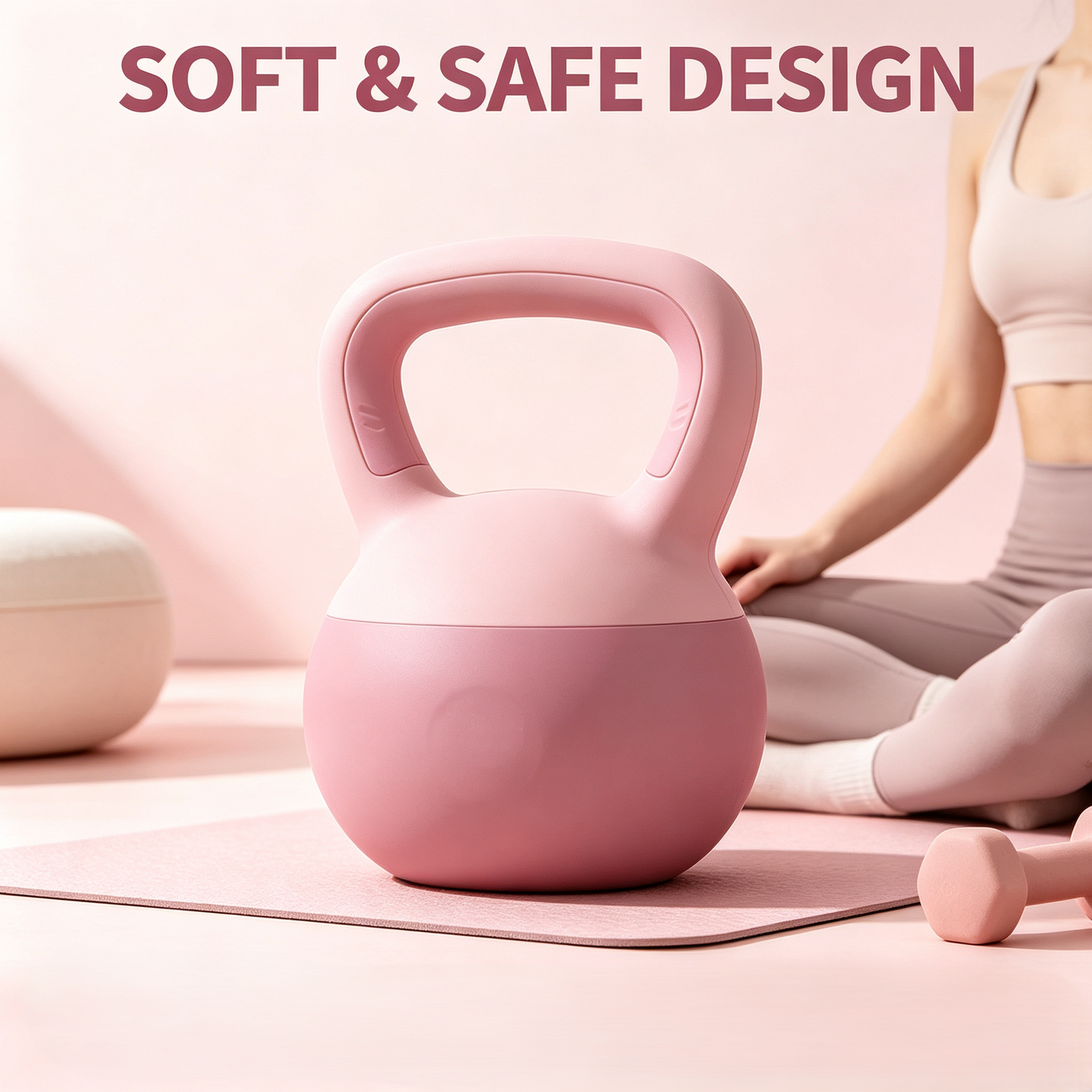 Soft PVC Kettlebell for Home Fitness Training