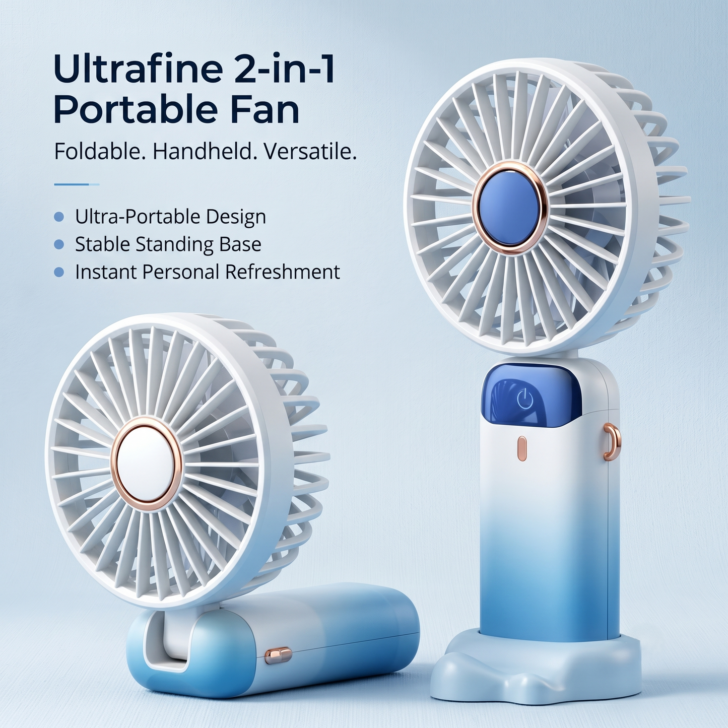 Foldable Rechargeable Handheld Fan